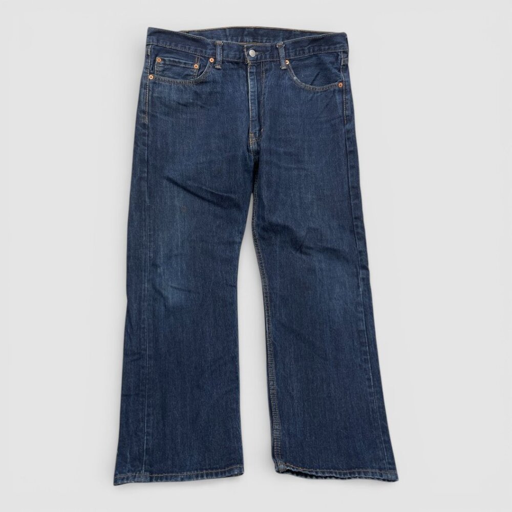 Levi's 505 Regular Fit Straight Leg Jeans Men's Denim Jeans Blue 38x27